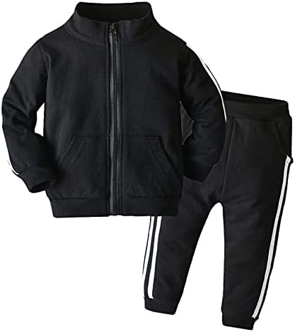 HSTiSan Toddler Boys Girls Clothes Sets Long Sleeve Kids 2 Piece Outfit T-Shirt+Pants Spring Fall Outerwear 12M-5Y