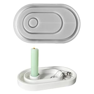 Gzwy GDVEGJK Ovaler Kerzenhalter Silikon Gießform