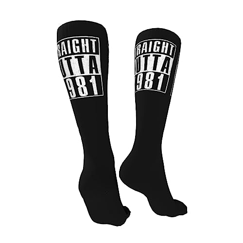 Straight Outta 1981 Knee High Socks For Women Long Tube Socks Athletic Compression Socks Unisex High Socks Girls2