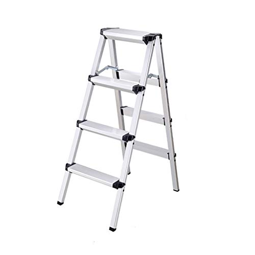 Step Stool Wooden- Puede ser Utilizado como Soporte de Flor - Escalera Plegable Antideslizante del hogar portátil de la aleación de Aluminio Welcome (Tamaño : L)