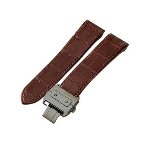 Bracelet de montre Cartier Santos en cuir de vachette sélectionné