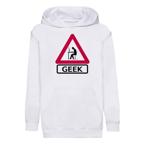 Sweat enfant panneau attention geek le cadeau parfait pour jeune gamer