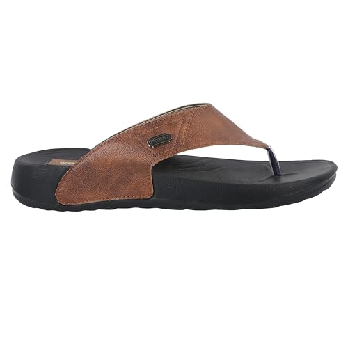 Image of WELCOME Soft Men's Slippers with Cushion FootBed for Adult | Comfortable & Light Weight | Stylish & Anti-Skid | Waterproof & Regular Flip Flops for Gents /Boys