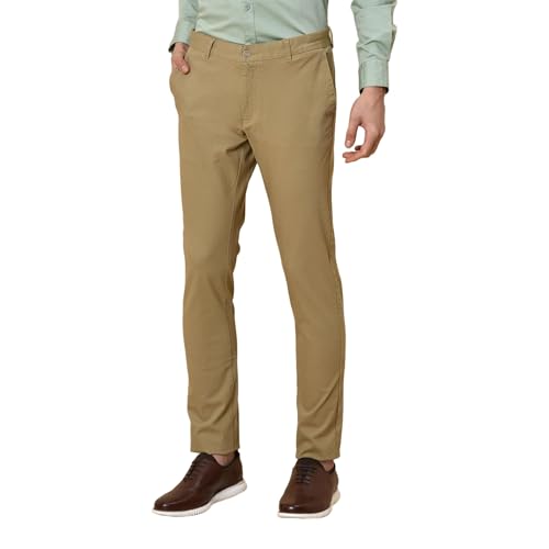 Image of Blackberrys Men's Cotton Blend Slim Casual Trousers