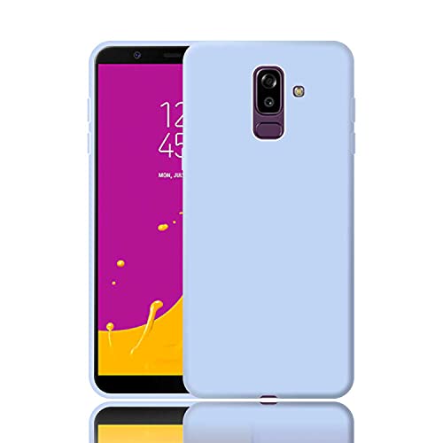 Image of Case Creation Luxurious OG Series for Samsung Galaxy A6+ Case Cover,Anti-Dirty Slim Case Frosted Matte Cute Candy TPU Raised Bezel (Splash of Color) Back Cover for Samsung A6 Plus -Purple