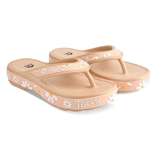 Image of ADDA Slippers for Women || Durable & Comfortable || Anti-skid Sole || Lightweight || Fashionable || Super Soft || Outdoor Slipper