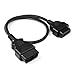 16 Pin OBD 2 OBD II OBD2 Male to Female Extension Cable 16Pin Diagnostic Extension Cord Adapter Cable 5FT/1.5M