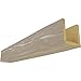 Ekena Millwork BMRW3C0080X060X096WH 3-Sided (U Riverwood Endurathane Faux Wood Ceiling Beam, 8"W x 6"H x 8