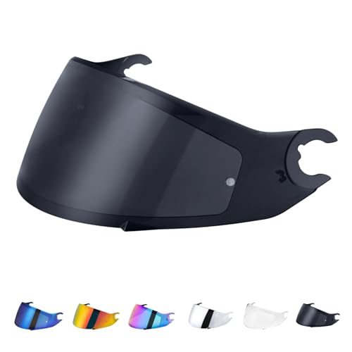 Visiere Casque pour Shark D Skwal D-Skwal 2 Spartan Carbon,Visière de Casque de Protection Contre Le Vent Moto,Lentille de Remplacement de Visière de Casque...