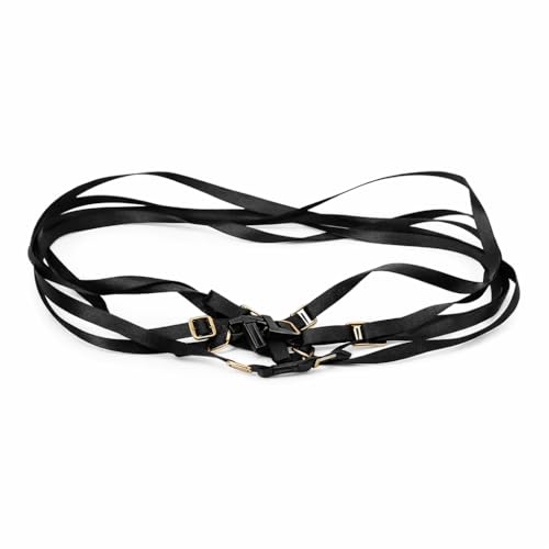 Image of RC Tie Down Straps, Sturdy Adjustable Design for 1 /10 Scale Vehicles, Straps Compatible with roof Rack for Outdoor Transport Racing Camping Events Enthusiasts