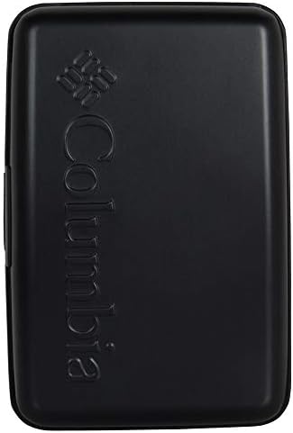 Columbia Men's Metal Hard Case RFID Credit Card Holder Wallet