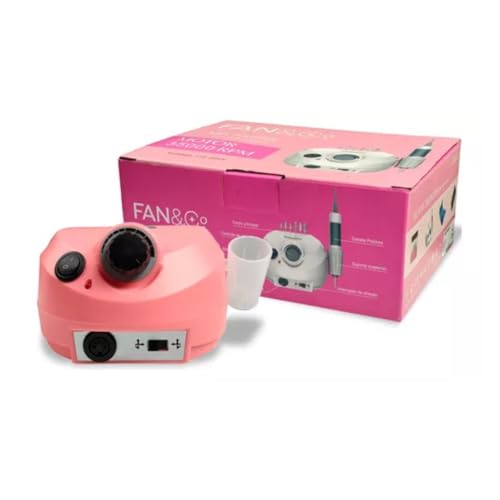 Lixadeira Motor Porquinho Fan Nails Rosa 35.000 RPM para Unhas – Potência e Precisão no Acabamento d