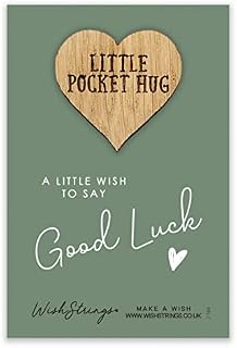 Little Pocket Hug Good luck, Keepsake Token - School Exams Lucky Charm | Positive Affirmation, Letterbox Gifting