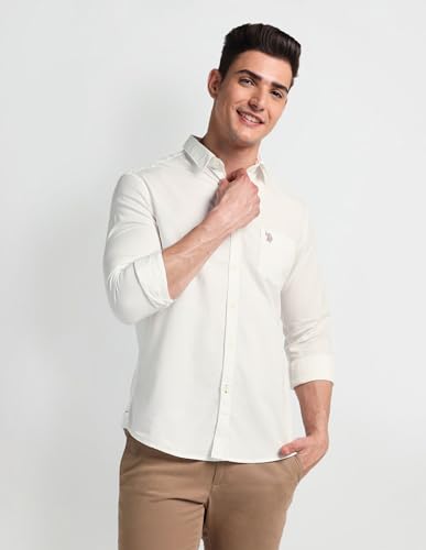 Image of U.S. Polo ASSN. Men's Cotton Slim Fit Shirt