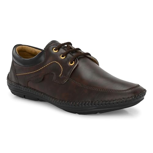 Image of Rising Wolf Men's Formal Shoes - Elegant & Easy-Wear Design with Cushioned Insole, Polished Finish, and Durable Sole | Ideal for Office, Business Meetings, Weddings & Daily Formal Wear