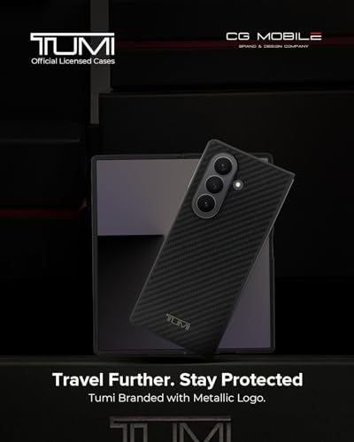 Image of TUMI [Official Licensed] 4G PU Case with Big 4G Logo & Classic Logo Protective Case /Cover Designed for Galaxy Z Fold 7 (2025) - Brown