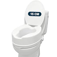 PEPE Mobility - Toilettensitzerhöhung mit Deckel 15cm, Weiß