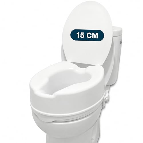 PEPE Mobility - Toilettensitzerhöhung mit Deckel 15cm Weiß