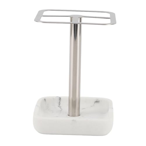 Aolidsive Portaspazzolino in Acciaio Inossidabile 304, Portaoggetti per Dentifricio Antiruggine Organizzatore Salvaspazio a 3 Slot per Ripiano del Bagno (SILVER)