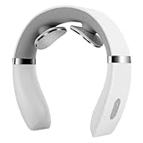FUTURAX PulseX Neck Massager, Neck Massager with Heat, 10 Settings & 16 Strength Levels, Compact and Travel-Friendly, Great for Comfort (White)