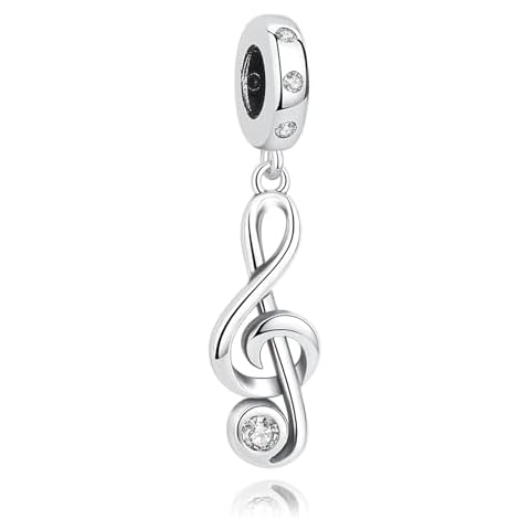 Nbsameng S925 Sterling Silver Charms Bead Compatible for Pandora Bracelets and Necklaces, DIY Jewelry for Women, Treble Clef for adults only Cover