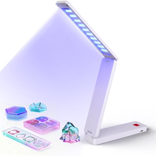 HOOTUU UV Resin Lamp, Foldable Rechargeable UV Light for Resin Curing, Portable UV Resin Light for Crafts, Small DIY Projects