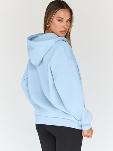 Image of Trendy Queen Womens Zip Up Hoodies 2026 Oversized Sweatshirt | Spring Fall Layering Jacket with Pockets, Casual Track Outfits, Cozy Fleece Winter Clothes