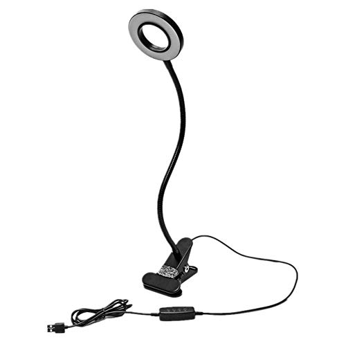 Lampe clip LED col de cygne pour lire confortablement au lit ou travailler