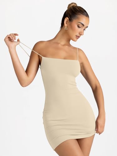 Image of LILLUSORY Women's Mini Sexy Bodycon Dress 2026 Spring Summer Going Out Short Backless Party Club Dresses Y2k Clothes