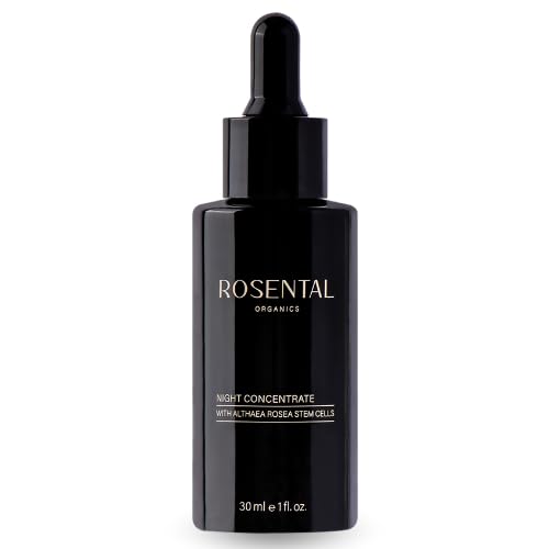 Rosental Organics Night Concentrate – Nachtserum mit Hyaluron & Althaea Rosea Stammzellen – Anti-Aging Pflege für Regeneration & Faltenreduzierung – Naturkosmetik Made in Germany