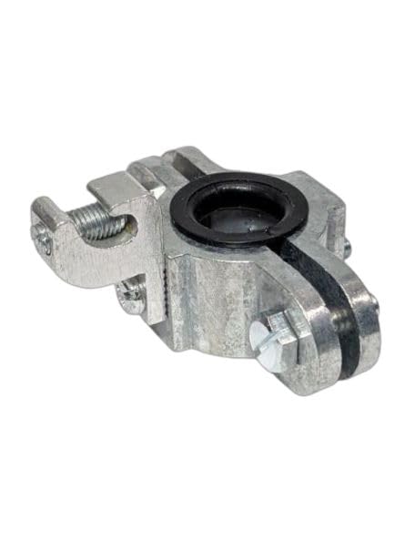COREX 3/4" Insulated Split Grounding Bushing w/Adjustable Lay-in Lug (#14 to #4 Wire Range) - Rigid/IMC Or EMT Conduit Fitting - Dual Rated for Cu/Al