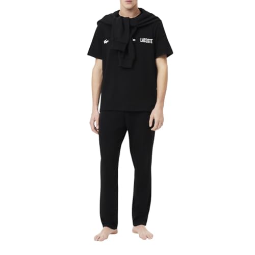 Lacoste mens Straight Fit Pajama Pant With Croc Waistband