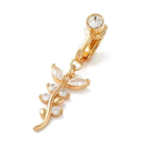 Via Mazzini Clip-On Butterfly Charm Belly Button Ring Cover