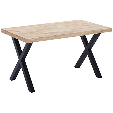 Mesa de Comedor X-Loft en Roble Salvaje y Patas Negras Cover
