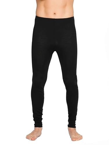 Pantalon thermique long homme Brass Monkeys V2 en laine mérinos noir