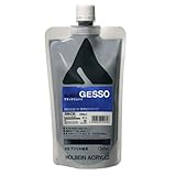 ホルベイン アクリリック カラージェッソ スタンドパック 300ml ブラックジェッソ