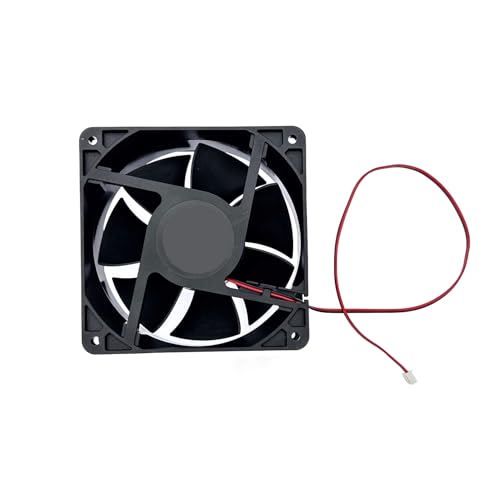 JZK 120mm DC 12V Brushless Cooling Fan - 120x120x38mm, 3000 RPM, 153 CFM, Dual Ball Bearing For PC, Cooler, Ventilation-580302