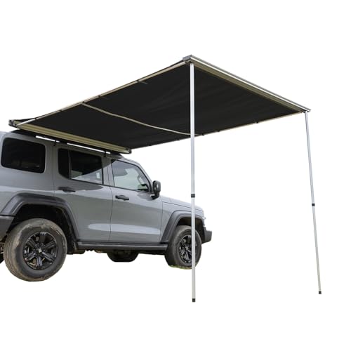 Weatherproof Side Awning, Rooftop Awning Tent Shade, Vehicle Awning, Portable Vehicle Awning Canopy Car Awning, Versatile Awning for Car Van SUV(2 * 2.5m/6.6 * 8.2ft)