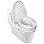 Raised Toilet Seat with Lid for Elderly, 4" High Toilet Seat for Elongated or Standard Commode, Raised Toilet Seat for Seniors, Handicap Toilet Seat Riser with Cover