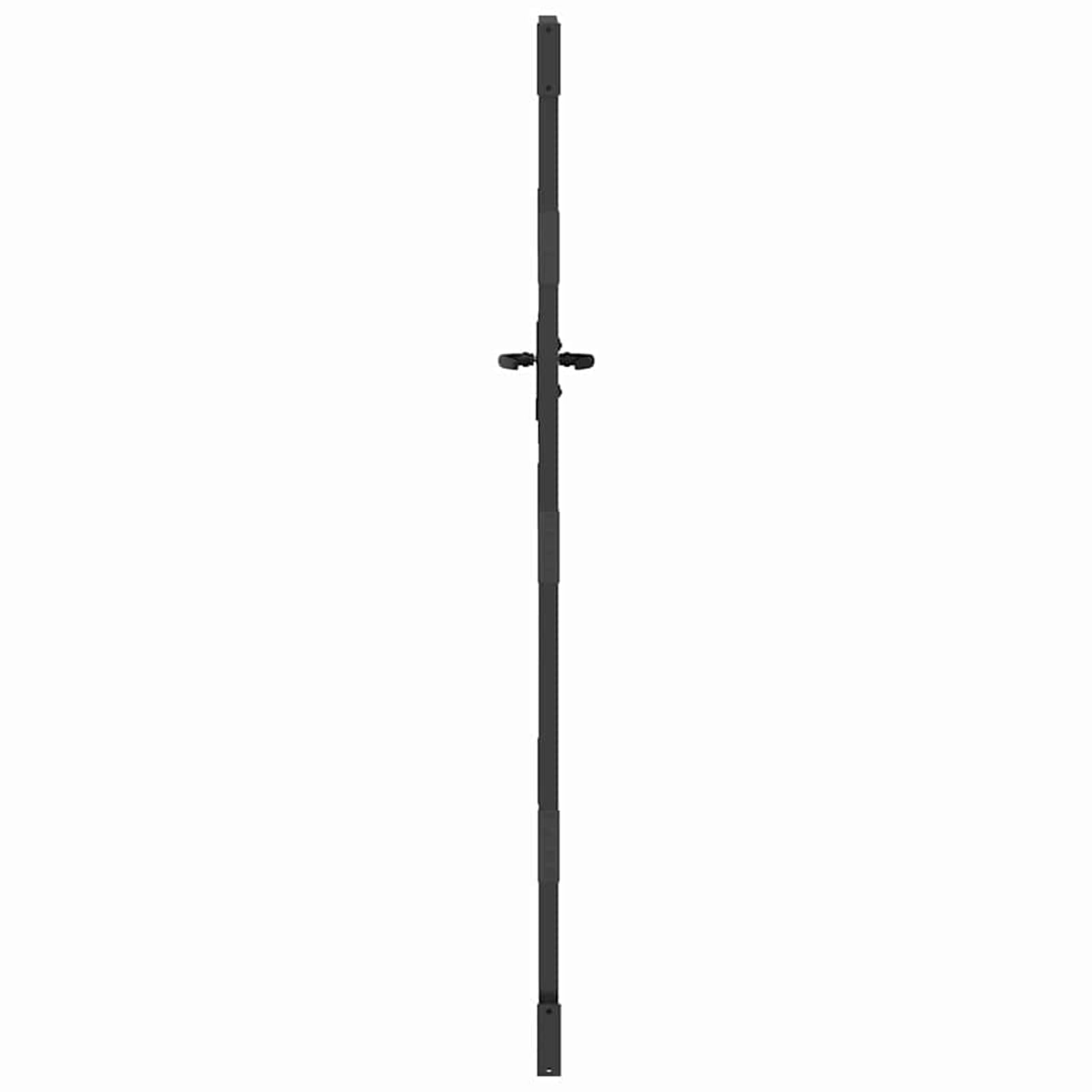 Cancello da giardino nero, 85 x 200 cm, in acciaio verniciato a polvere, con motivo tagliato al laser, resistente alle intemperie e alla ruggine, per giardino e terrazza