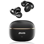 OHAYO A7 Open Ear Kopfhörer Bluetooth 5.4 Sport: 6.2h Echtzeit-Akku, 4.7g Leichtgewicht – Physikalische Tasten, 12mm Doppeltreiber HiFi + IPX6 Schweißschutz, Black