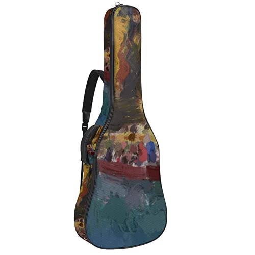 Housse imperméable pour guitare acoustique avec double bandoulière et poche paysage, Multicolore 01., 42.9×16.9×4.7 in… - Les Beatles, Paul McCartney, John Lennon, RIngo Starr, George Harrison Housse imperméable pour guitare acoustique avec double bandoulière et poche paysage, Multicolore 01., 42.9x16.9x4.7 in…