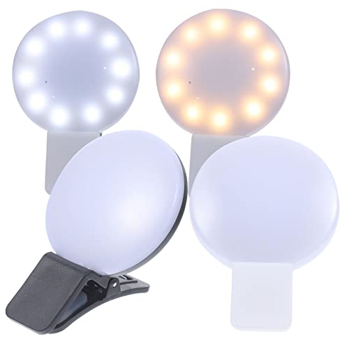 BRIGHTFUFU 4pcs Portable Purse Light Clip Led Badge Light USB Rechargeable for Easy Access Handbags for Night Use for and Women