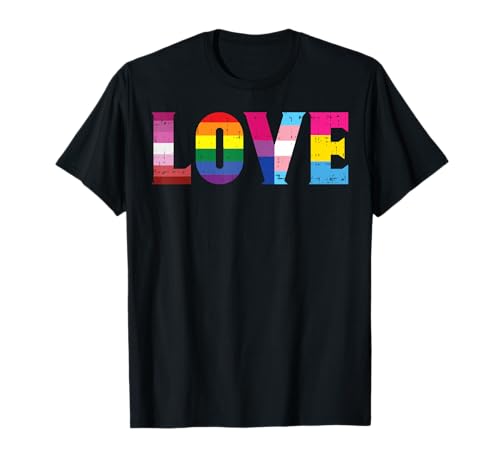 Love LGBTQ Pride Ally Lesbian Gay Bisexual Trans Pansexual T-Shirt