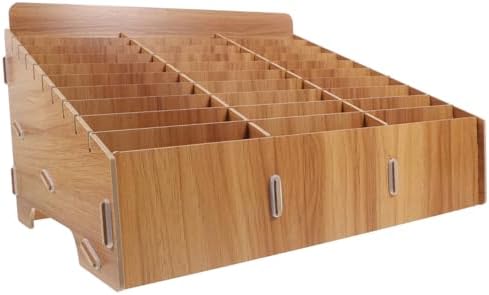 Mobile Phone Storage Box, 1 Pack, Business Card Holder, Wooden Lo...