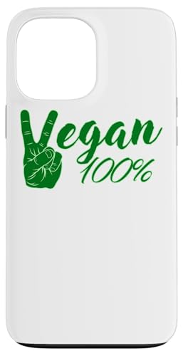 Vegan100 por ciento Veganismo Vegetariano Carcasa para iPhone 13 Pro MAX