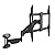 Mount-It! Pull Down TV Mount, Drop Down Wall Mount with Gas Spring Arm, Height-Adjustable TV Mount for 37-80 Inch TVs, Full Motion Swivel Tilt Bracket for Fireplace, Fits VESA 600x400, Up to 88 lbs