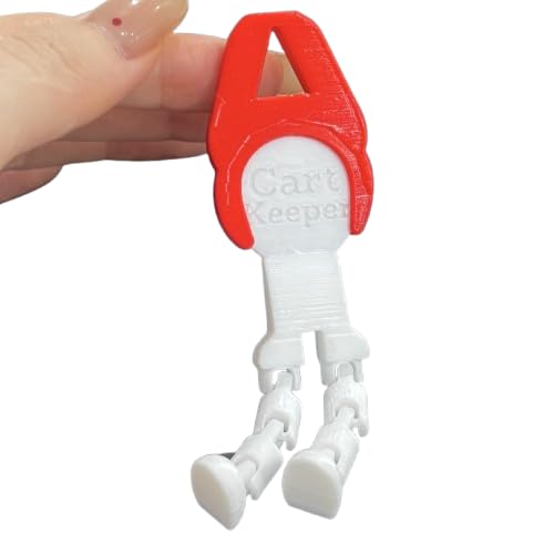 Cart Keeper-Multi-Color Shopping Cart Coin Keychain with Robotic Design, Durable