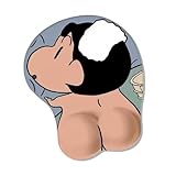 マウスパッド リストレスト 一体型マウスパッド かわいい 低反発リストレス 人間工学 手首クッション 滑り止め 水洗い 耐久性良い 手首 疲労軽減 ゲーム 仕事用 おしゃれ（A）