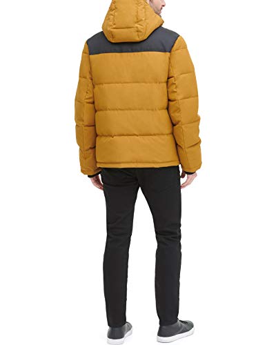 Image of DKNY Men's Mixed Media Quilted Puffer Jacket
